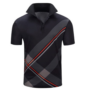 Chemise de golf pour homme en polyester respirant, extensible dans quatre directions, à séchage rapide, antibactérienne, surdimensionnée, logo personnalisable OEM - Product Image 3
