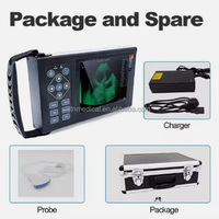 Échographe vétérinaire portable avec sonde, écran 5,6 pouces, construction métallique, garantie 2 ans pour la gestation des petits animaux