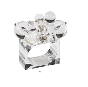 Porte-anneau de serviette en métal de table en acrylique décoratif de mariage abordable de qualité solide pour la décoration de fête d'événements - Product Image 4