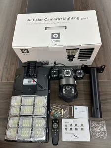 Lámpara Solar Todo en Uno <span class=keywords><strong>OMSEN</strong></span> con Cámara CCTV de 3 Lentes, WiFi, Tarjeta SIM 4G, V380pro para Jardín - Product Image 6