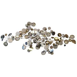 Color negro recubierto de polvo y plata brillante pulido llamativo diseño de alta calidad Arte de pared de Metal de proveedor indio - Product Image 5