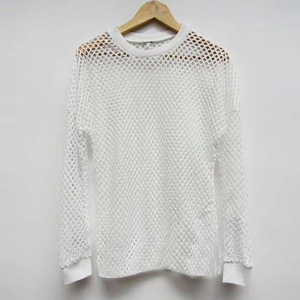 Suéter de ganchillo de punto de hombre de manga larga con cuello redondo y logotipo de diseño de invierno personalizado - Product Image 4