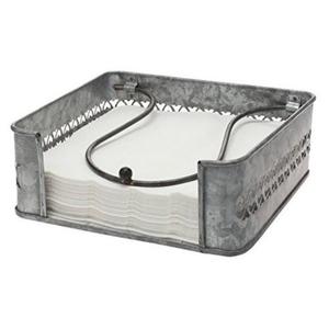 Soporte de tejido de metal galvanizado de calidad superior de larga duración con detalles de granja Vintage para baño elegante o uso doméstico - Product Image 1