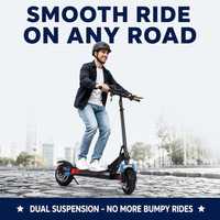 Scooter Eléctrico Plegable de 48V 500W, 8.5 Pulgadas, Doble Suspensión, Scooter Eléctrico para Adultos, Batería de Litio, OEM
