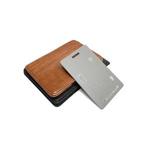 Traceur de portefeuille fin rechargeable certifié MFi compatible avec <span class=keywords><strong>Apple</strong></span> Find My pour localisation iOS de bagages et passeports - Product Image 3