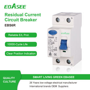 EBASEE Electronic Type Din Rail 2P 4P 63A 30MA Rccb EBS6R RCD Disyuntor <span class=keywords><strong>diferencial</strong></span> - Product Image 2