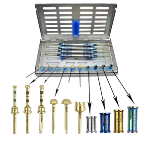 Kit de 15 pièces avancé pour implant dentaire avec système de levage de sinus et instruments manuels de fixation - Product Image 1