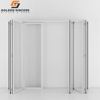 Portes patio pliantes en aluminium GS en promotion avec double vitrage et moustiquaire en acier inoxydable – Porte extérieure pliante