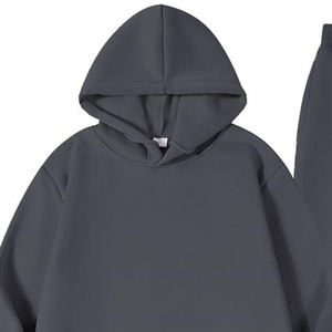 2024 conjunto de entrenamiento de invierno informal para hombre, jersey de manga larga transpirable de secado rápido, cintura elástica, Color sólido, Fitness 100% algodón - Product Image 4