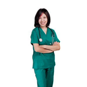 ชุดพยาบาลสำหรับผู้หญิงและผู้ชายผ้าทอทนทานกันฝุ่นสำหรับโรงพยาบาลขัดได้ตามต้องการจากโรงงาน - Product Image 3