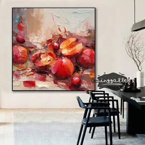 Şeftali boyama, meyve sanat, gıda boyama tuval, mutfak şeftali boyama, gıda duvar tablosu, ev sanat dekorasyon