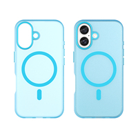 Coque TPU Mate Colorée avec Boutons Électroplaqués pour 16 Cadres d'Objectifs Indépendants, Chargement Magnétique, Antichoc, Ajustement Universel, Tendance