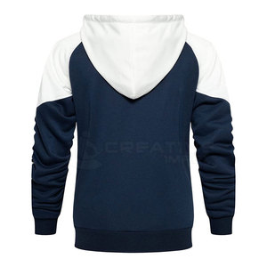 Ensemble de survêtement solide décontracté à capuche d'hiver personnalisé à la mode pour les marques de streetwear et de vêtements de sport 100% coton respirant - Product Image 5
