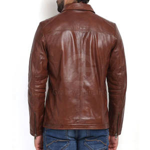 Chaqueta de Invierno para Hombre de Piel de Vaca Ligera, Cuello Alto, Logotipo Frontal, Ecológica y Transpirable, Bajo MOQ, Precio al por Mayor, Superventas - Product Image 3