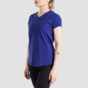 Elegantes camisetas de algodón para mujer vendedores de moda Premium fabricantes de ropa al por mayor con MOQ tops casuales para el verano - Product Image 2