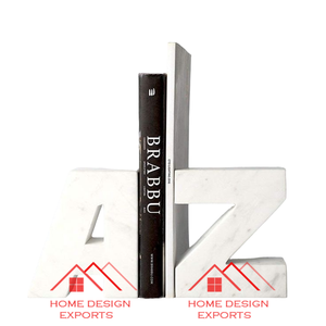 Serre-livres décoratifs en marbre blanc en forme de Dom pour la décoration de table de la maison et du bureau serre-livres avec finition en marbre naturel - Product Image 6