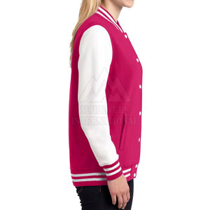 Chaqueta de invierno informal para mujer, estilo Letterman, de algodón tejido con cuello alto, para uso exterior, venta al por mayor de fabricantes pakistaníes - Product Image 3
