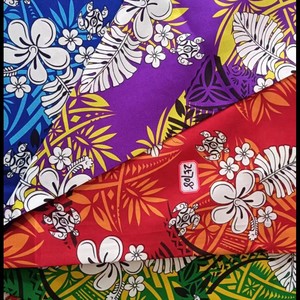 Six nouveaux motifs tropicaux colorés et magnifiques sur tissu polyester tissé, largeur 36 pouces, prêts pour une expédition immédiate - Product Image 6