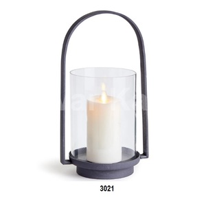 Nuevo diseño directo de fábrica personalizado al aire libre decorativo latón y linterna de vidrio - Product Image 2
