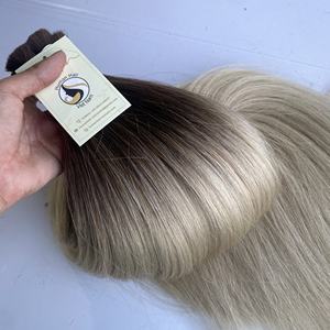 Pelo humano brasileño con cutícula virgen, sin procesar, colores personalizados a granel, ombré, Piano, en venta - Product Image 2