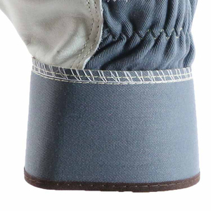 Gants de gréeur à paume unique avec manchette de sécurité Gants de gréeur à paume unique en cuir fendu lourd pour les travailleurs - Product Image 6