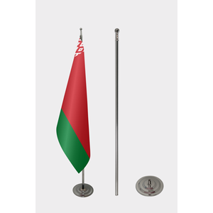 Official Belarus Indoor <b>Flag</b>-3x5ft Aluminum <b>Pole</b> Nylon/Polyester/Plastic Silk Digital Printing Display Automotive/Insurance - Product Image 2