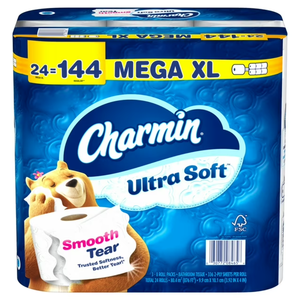 For Charmin Ultra Soft <b>24</b> Mega XL <b>Rolls</b> <b>Toilet</b> Paper Strong and Disposable Washable Feature - Product Image 3