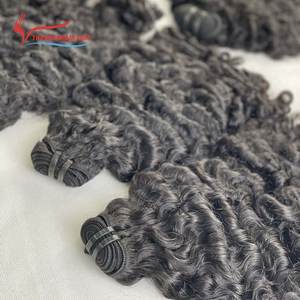 Nouveau Steam Birman Bouclés Naturel Noir Couleur 100% Vierge Remy Extensions de Cheveux Humains Style De Luxe de Thanh An hair - Product Image 4