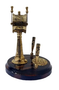 Instrument maritime de télégraphe nautique en laiton décoratif pour l'accent intérieur de thème nautique - Product Image 3