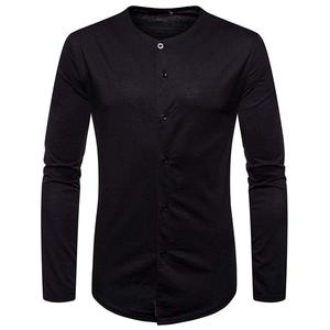 Camiseta de manga larga para hombre, gran oferta, cuello redondo, manga corta, ajustada, Camiseta deportiva para gimnasio, Camiseta ajustada de alta calidad, sudadera para hombre - Product Image 3