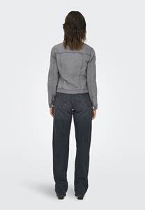 Chaqueta vaquera OEM gris medio de alta calidad para mujer, bolsillos en el pecho y cierre de botones diseñado para mujer, comodidad para todas las estaciones - Product Image 3