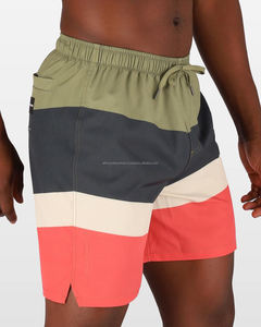 <b>Men's</b> High Quality Summer Beach Surf <b>Shorts</b> Custom Logo Design High Waist Knee-Length Casual Style <b>Zipper</b> Pattern <b>Pocket</b> for Run - Product Image 6