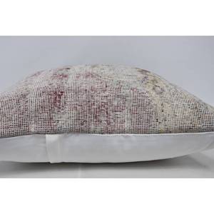 28X28นิ้วหมอนขนสัตว์สีเบจ Toile หมอนอิงสไตล์ Kantha ด้วยเทคนิคการทอและรูปแบบวินเทจ - Product Image 5