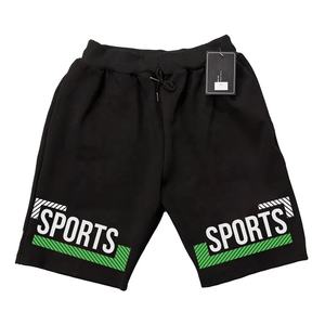 กางเกงว่ายน้ำขาสั้นสีดำแบบหลวมที่เอวทรงหลวมพอดีตัว100% ผ้าไนลอนสั่งพิมพ์โลโก้ได้ - Product Image 4