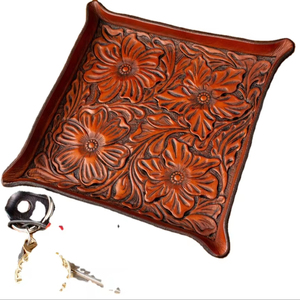 Bandeja de Cerámica Hecha a Mano de Alta Calidad, Estilo Bohemio, Arte Moderno, Decoración del Hogar Antigua Bordada, Tazones para Bodas, Capacidad de 10L - Product Image 1