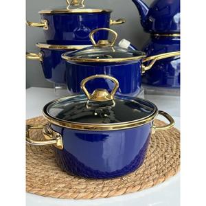 Set da cucina 12 pezzi smaltato blu - Product Image 3
