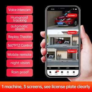 Rscamtom açık güvenlik kamera gece görüş 20X Zoom üçlü ekran hareket algılama Alarm 360 ° Wi-Fi bulut SD kart IPC360 ev - Product Image 6