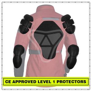 Veste de moto unisexe légère CE niveau 2 Protection imperméable respirant réversible été/hiver veste d'équitation courte - Product Image 5