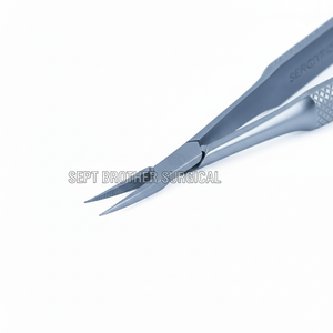 Ciseaux micro de haute qualité, incurvés, en acier inoxydable, instruments de chirurgie ophtalmique, ciseaux à ressort micro pour microchirurgie - Product Image 2