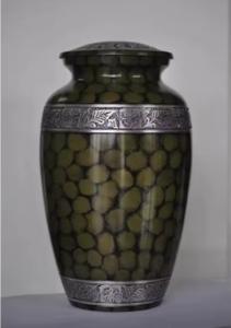 Vente en gros Urne funéraire écologique en aluminium pour adultes et bébés Urnes funéraires de crémation personnalisées avec design Art déco et couleur personnalisée - Product Image 5