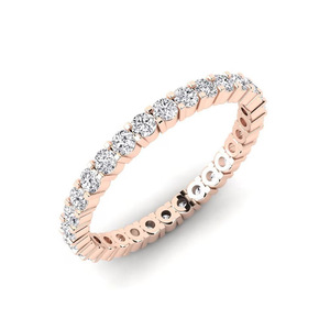 Custom Lab Grown Diamond Round Cut <b>Ring</b> 14k Gold Luxury Women's RIZTA JEWELS Filled Diamonds DE Color Wedding Engagement Gift - Product Image 6