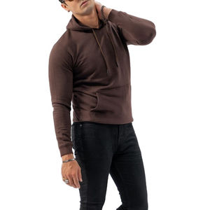 Sudadera con Capucha para Hombre, 100% Algodón, Felpa, Bordada, Colores Sólidos, Tejido Liso Teñido, Logotipo Personalizado, Antiencogimiento, Colorida, Invierno - Product Image 3