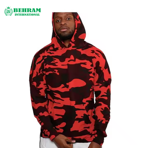 Sweat à capuche unisexe en coton épais avec impression en relief, coupe classique, impression personnalisée, luxe, molleton/polaire bouclée - Product Image 4