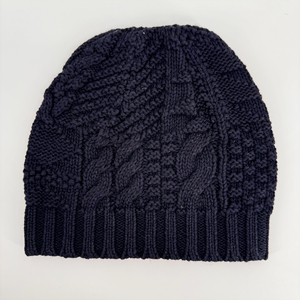 ODM OEM Bonnet de ski d'hiver unisexe personnalisé épais et doux gros câble Jacquard tricot à la mode 100% coton pour hommes femmes voyage - Product Image 2