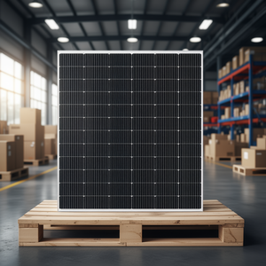 Panel Solar Monocristalino Negro Tipo N de 550W-600W con Certificación TUV, Embalado en Palé - Product Image 3