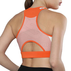 Nuevo Sujetador Deportivo para Mujer, Resistente a Impactos, Ecológico, Elástico en Cuatro Direcciones, con Relleno, Transpirable, de Spandex/Poliéster, para Fitness, Yoga y Running - Product Image 3
