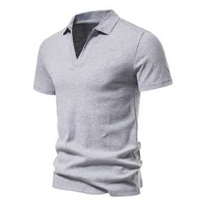 Polo à manches courtes personnalisé pour homme en coton polyester grande taille avec différentes options de couleur - Product Image 4