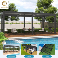 Nouvelle Pergola en Aluminium à Lamelles pour Parking de Voitures - Étanche Motorisée Tailles Personnalisables