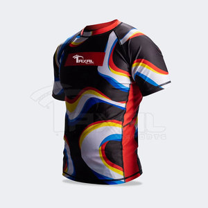 Matériau durable Marque privée Rash Guard Conception personnalisée Rash Guard Vente en ligne Rash Guard - Product Image 3