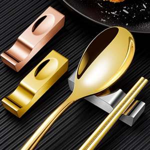 ที่วางตะเกียบช้อนโลหะผสมส้อมมีดที่วางกระจกขัดเงาทนทานเครื่องใช้บนโต๊ะอาหารที่บ้านห้องครัว - Product Image 4